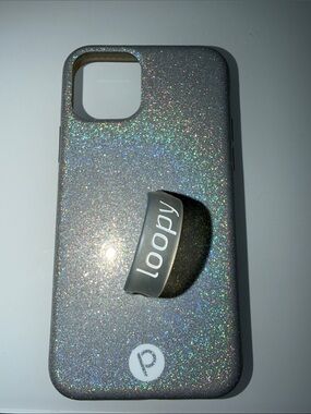 Loopy Case Glitter Silver Phone Case for iPhone 11 Pro